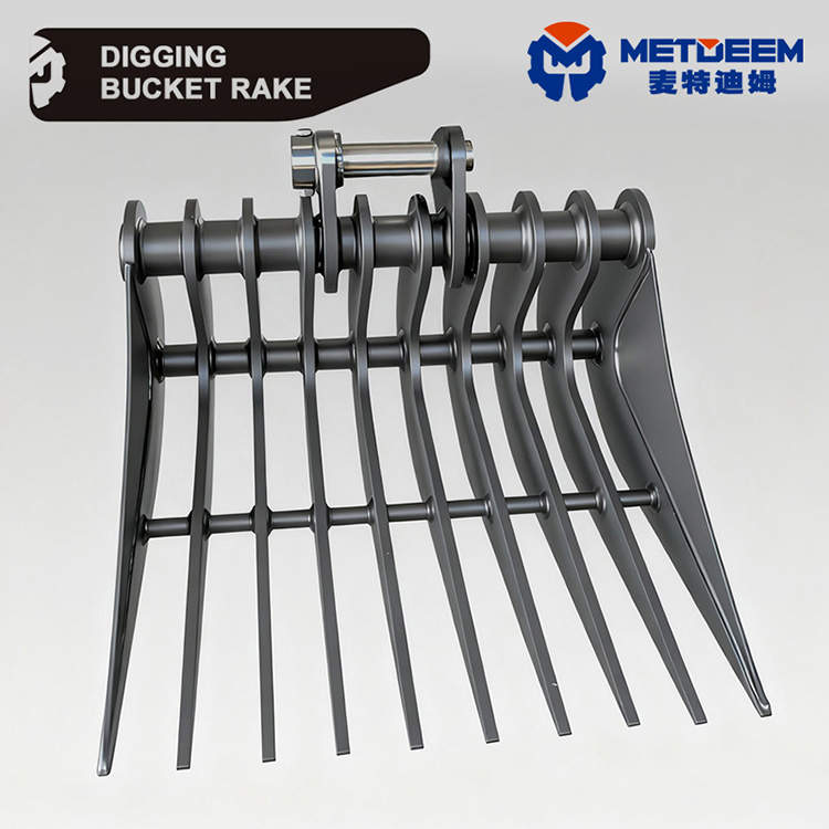 High Quality DM08 Rake for PC CAT Excavator Simple Tasks for Loosening Soil Clearing Debris3