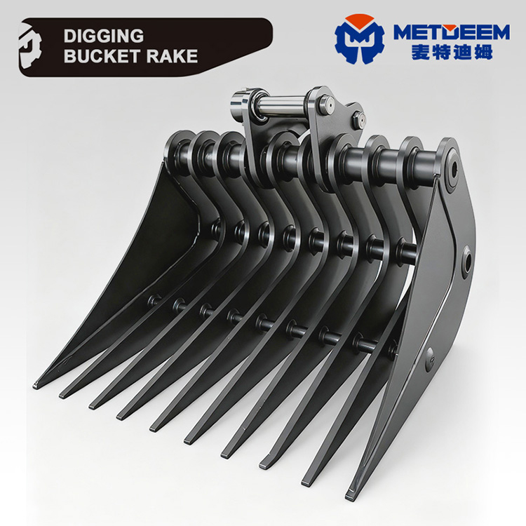 High Quality DM08 Rake for PC CAT Excavator Simple Tasks for Loosening Soil Clearing Debris5