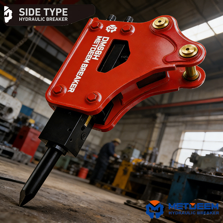 DM68 Hydraulic Breaker Side Type2
