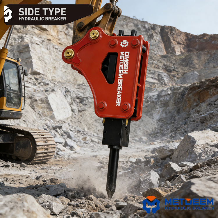 DM68 Hydraulic Breaker Side Type3