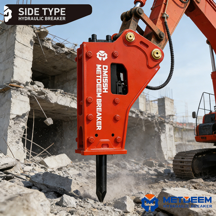 DM155 Hydraulic Breaker Side Type3