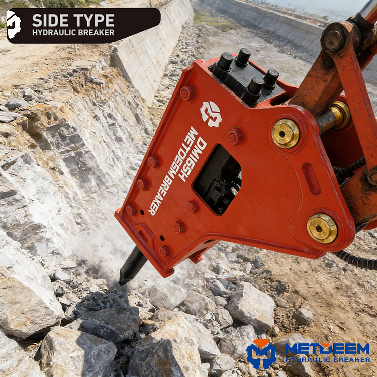 DM165 Hydraulic Breaker Side Type3