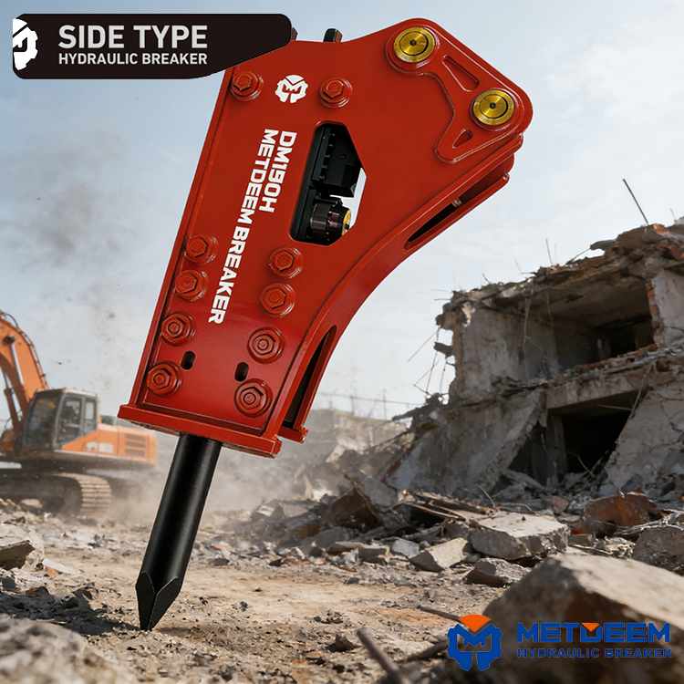 DM190 Hydraulic Breaker Side Type4