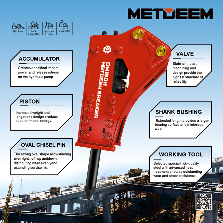 DM190 Hydraulic Breaker Side Type6
