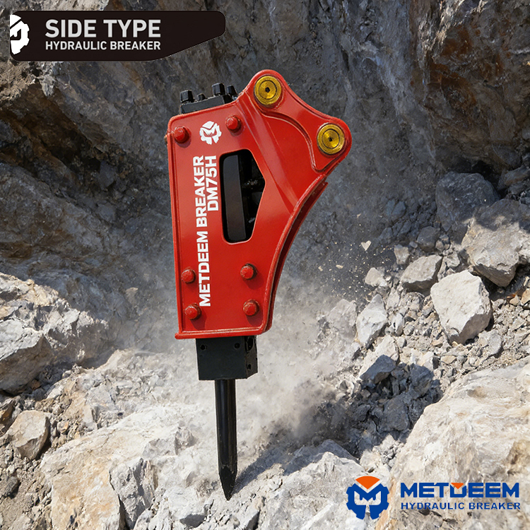 DM75 Hydraulic Breaker Side Type4
