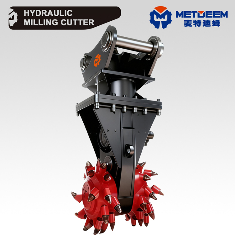 METDEEM DM04 Hydraulic Drum Cutter para CAT PC Excavator2