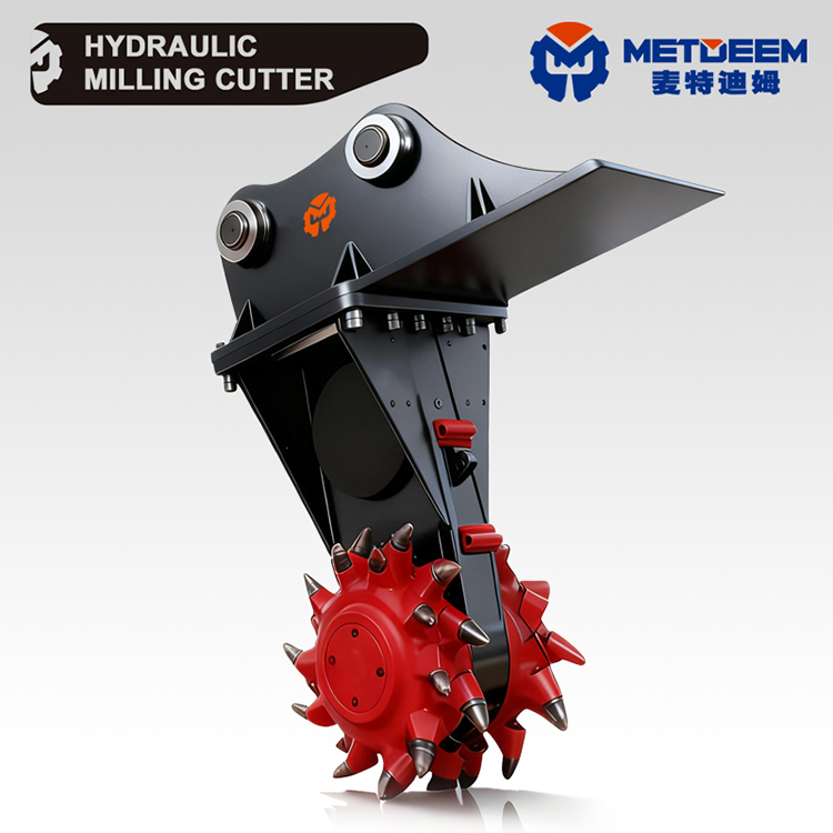 METDEEM DM04 Hydraulic Drum Cutter para CAT PC Excavator3