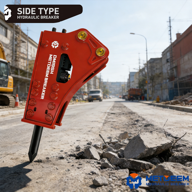 METDEEM Factory Customizable DM195 Hydraulic Breaker Side Type