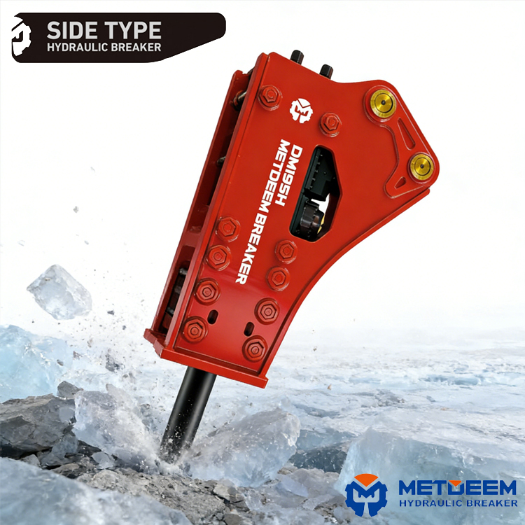 METDEEM Factory Customizable DM195 Hydraulic Breaker Side Type 2