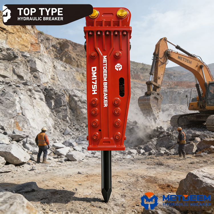 METDEEM Quality Guarantee DM230 Hydraulic Breaker Top Type For Excavator3