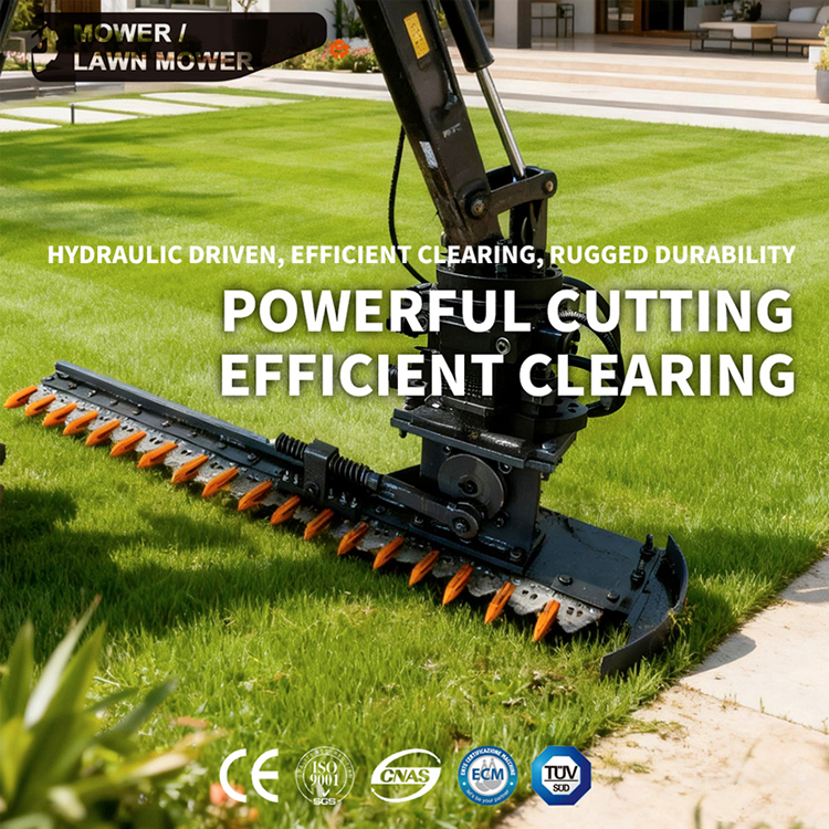 Metdeem Hydraulic Lawn Mower for PC CAT Excavator3