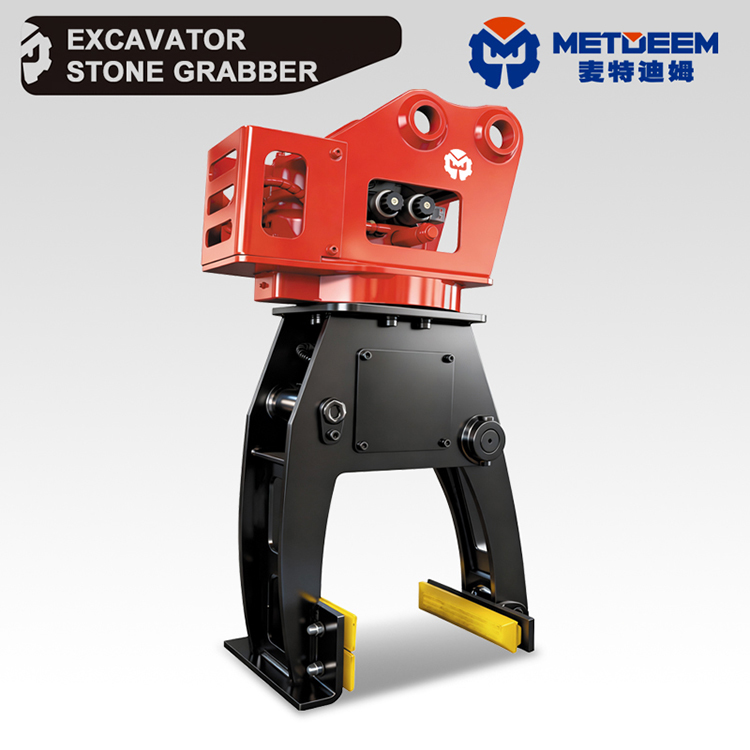 Metdeem Kerbstone Grapple Rock Grabber for Excavator