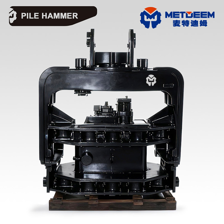 Metdeem hydraulic Pile Hammer for PC CAT excavator loader4
