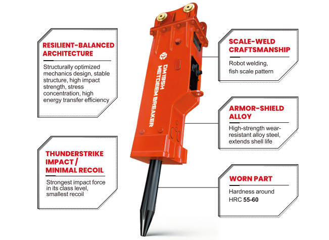 METDEEM Hydraulic Breaker Box Types