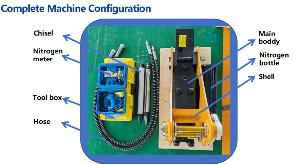 METDEEM hydraulic breaker comes standard