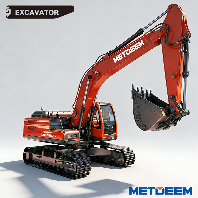 Powerful and durable 23-ton crawler excavator METDEEM DM230LC Earthwork excavation and mining operations4