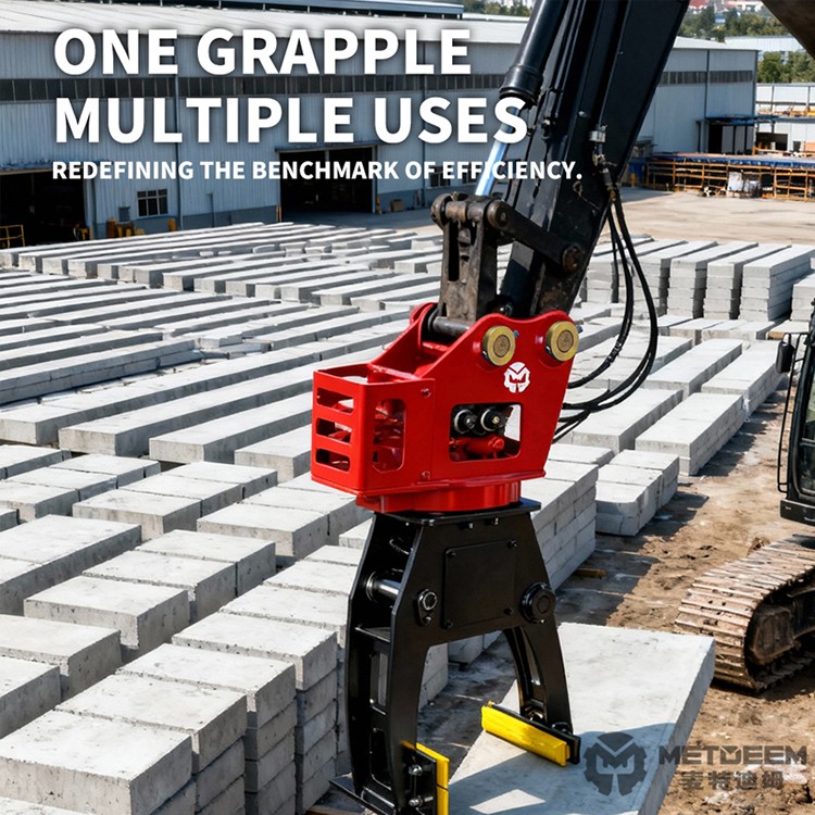 Kerbstone Installation with Hydraulic Grapple