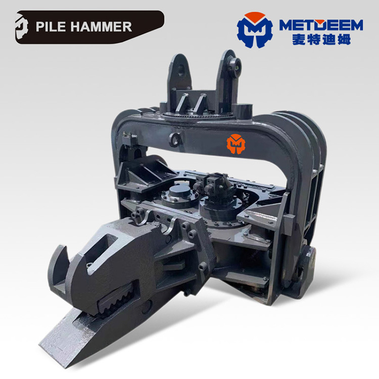 Metdeem-hydraulic-Pile-Hammer-for-PC-CAT-excavator-loader