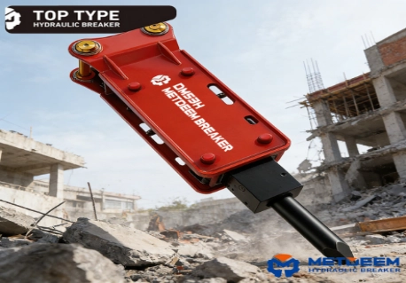 METDEEM DM53 hydraulic breaker top type for demolition and municipal projects